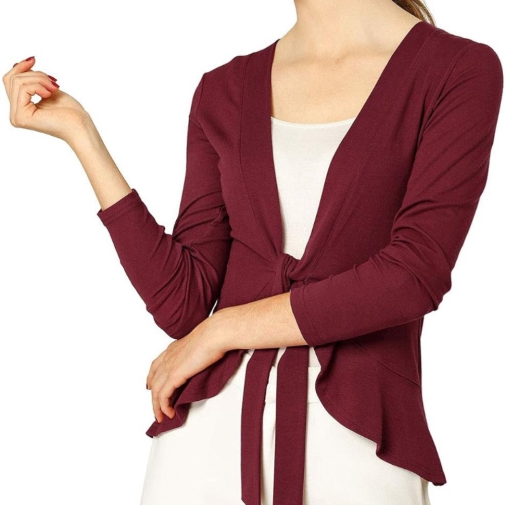 Elegant Burgundy Women's Sweater